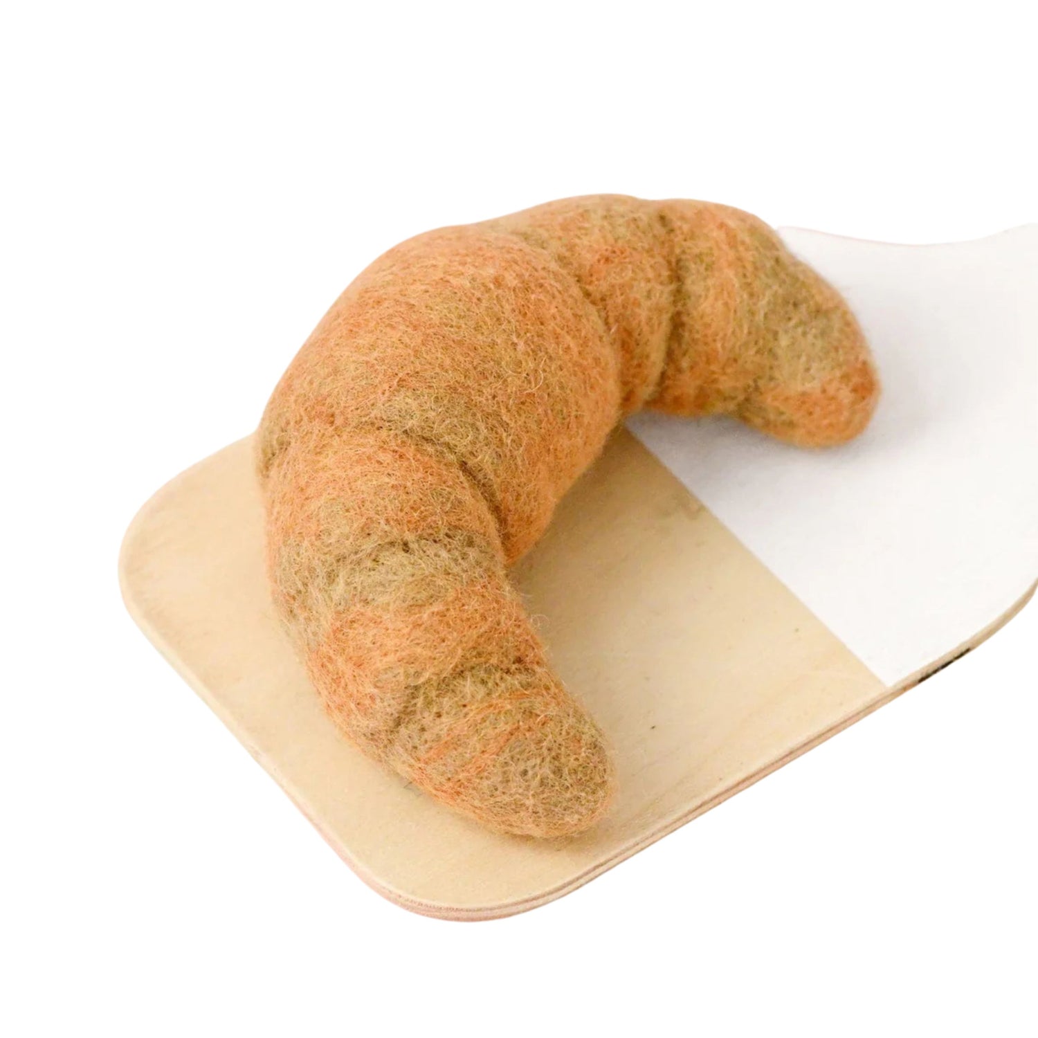 Felt Plain Croissant | Play Food