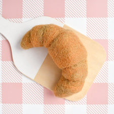 Felt Plain Croissant | Play Food