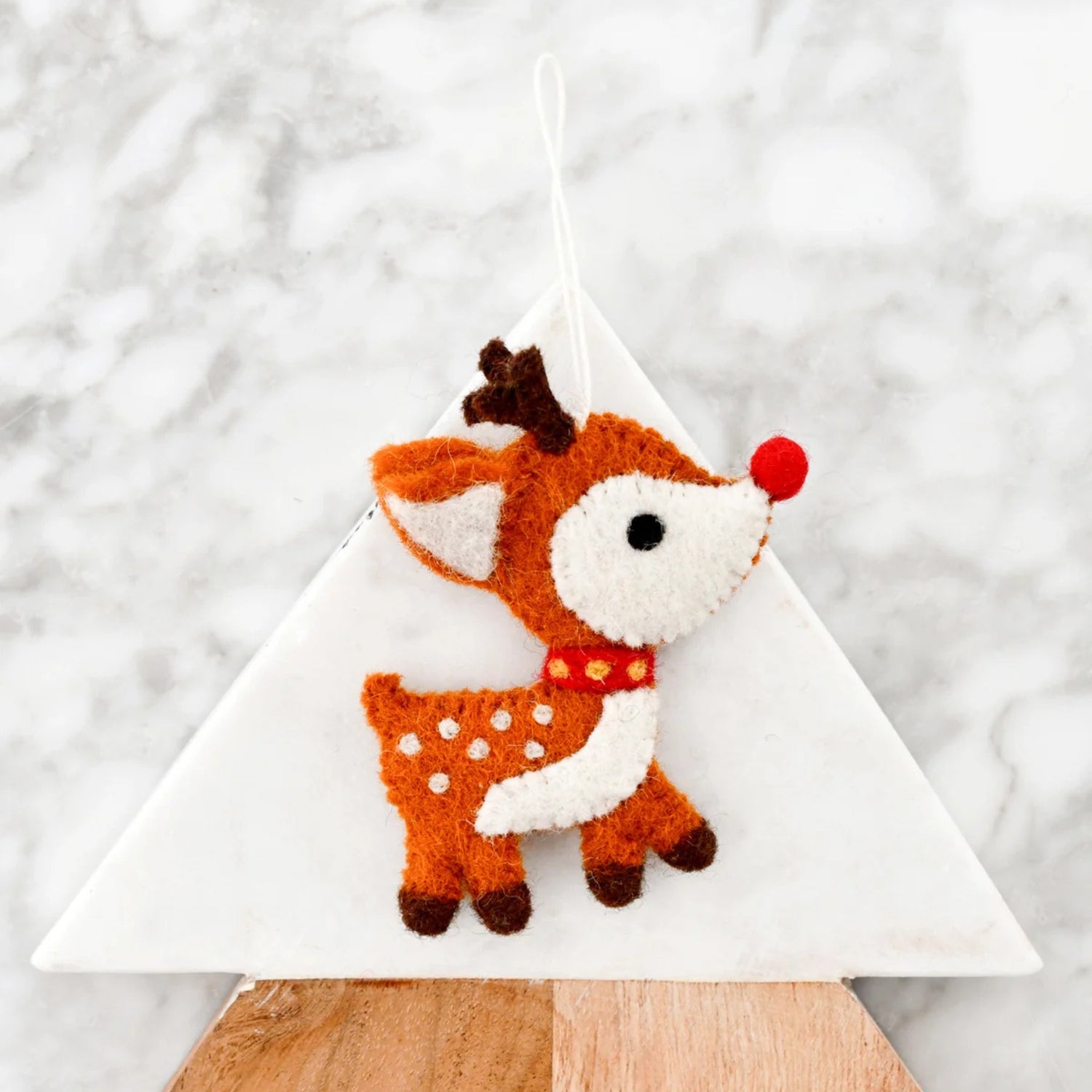 Felt Christmas Deer Ornament