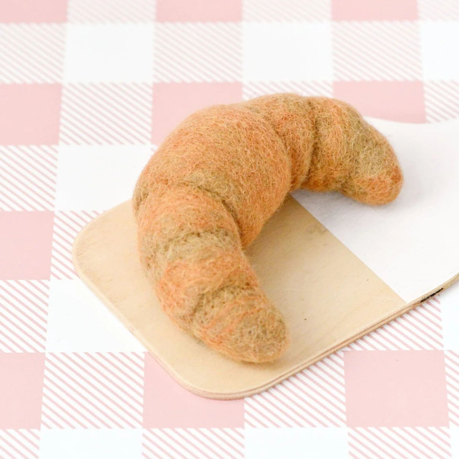 Felt Plain Croissant | Play Food
