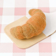 Felt Plain Croissant | Play Food