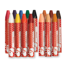 World Colours - 15 Beeswax Crayons with Skin Tones