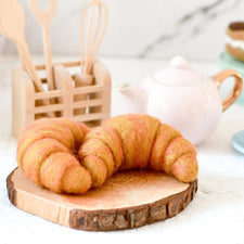 Felt Plain Croissant | Play Food