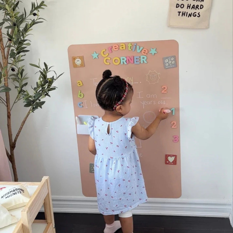 Rectangular Magic Playwall - Magnetic Wall Decal (Blush)