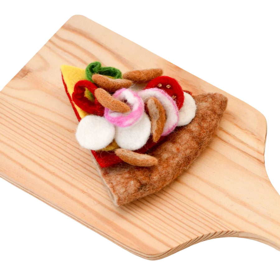 PRE-ORDER Felt BBQ Chicken Pizza Slice | Play Food