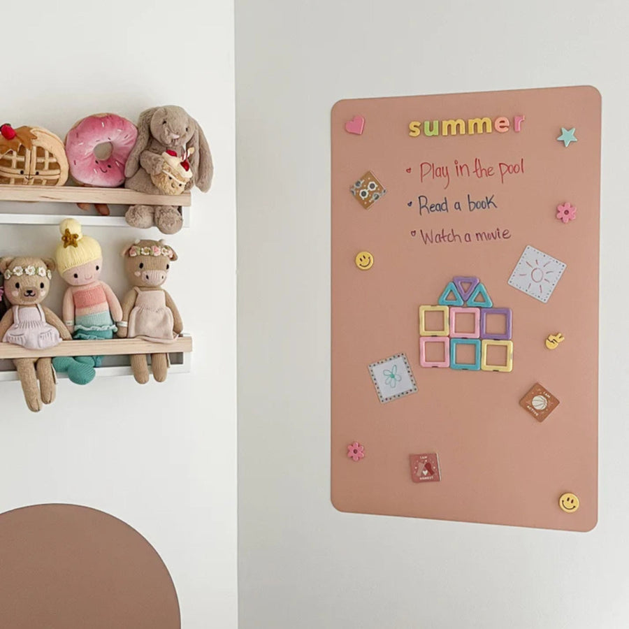 Rectangular Magic Playwall - Magnetic Wall Decal (Blush)