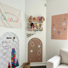 Rectangular Magic Playwall - Magnetic Wall Decal (Blush)