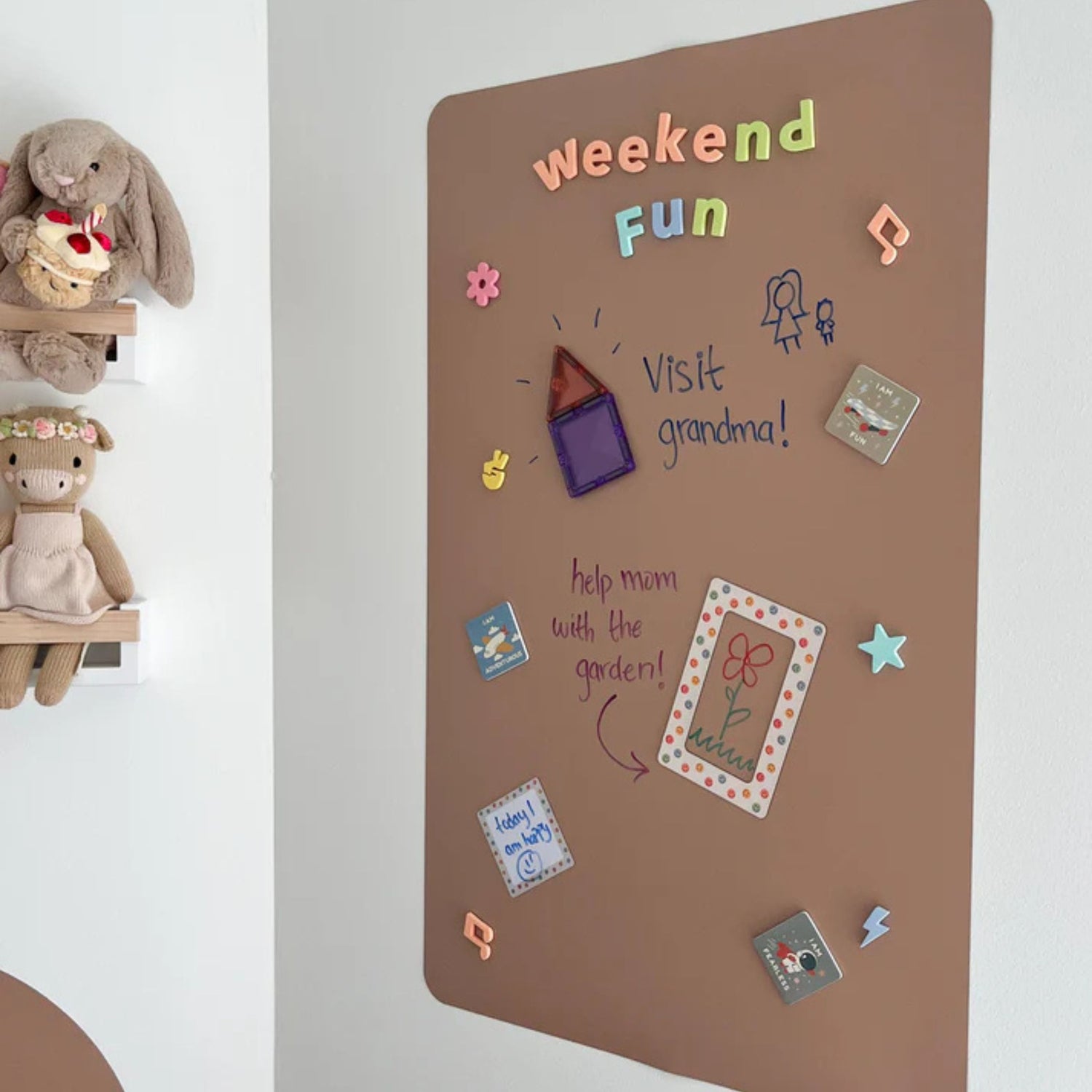 Rectangular Magic Playwall - Magnetic Wall Decal (Caramel)