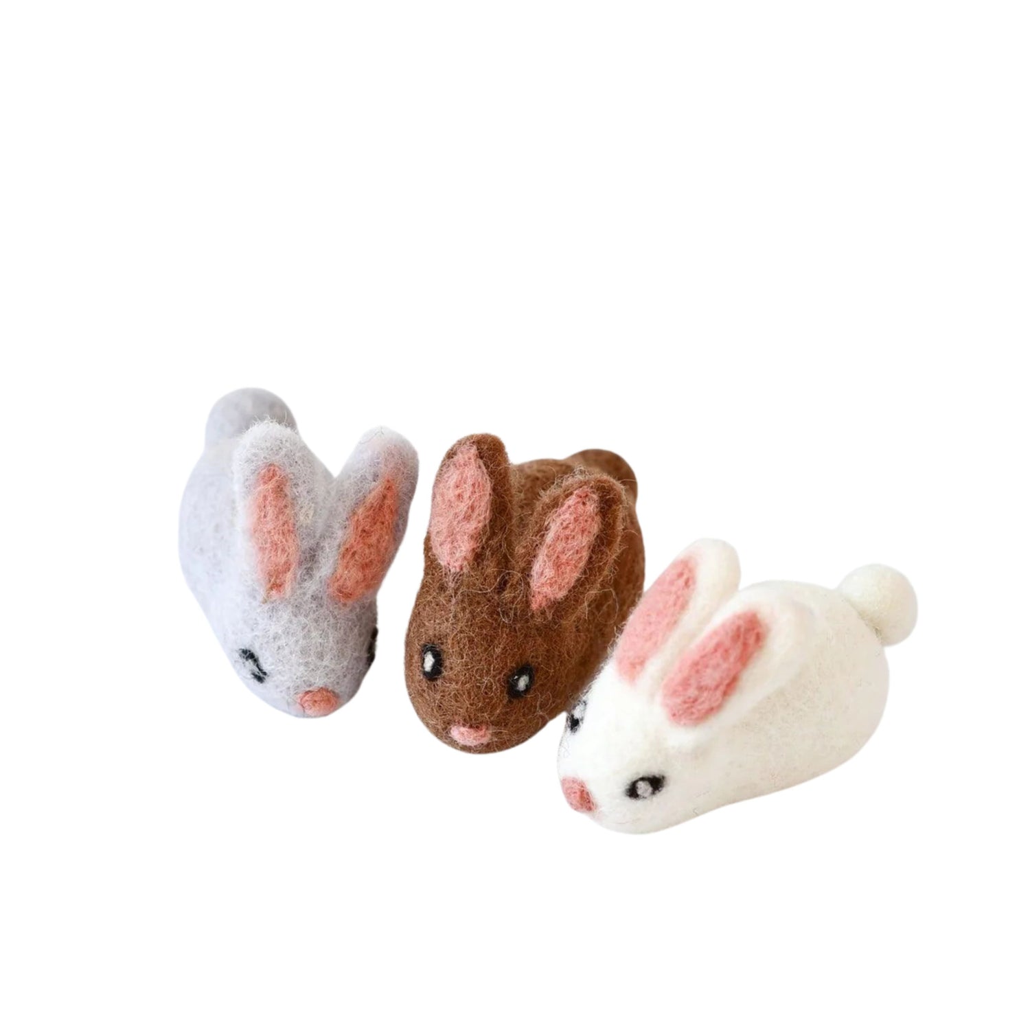 Felt Toy Rabbits (Set of 3)