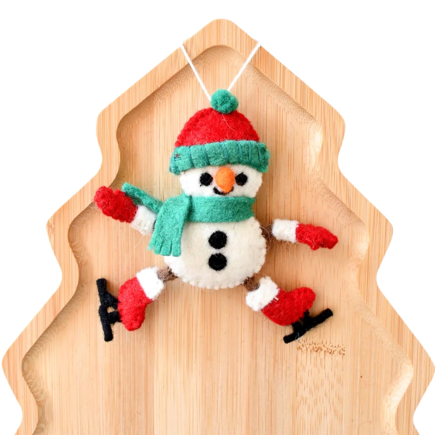 Felt Christmas Snowman Ornament