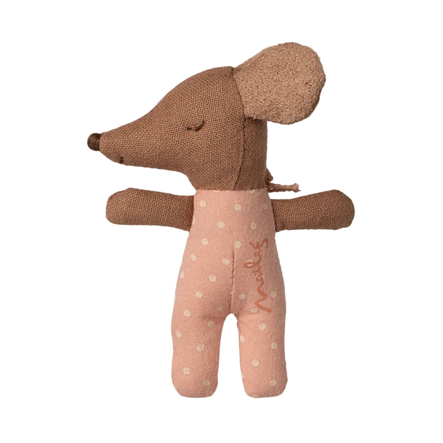 PRE-ORDER Maileg Sleepy Wakey Baby Mouse in Matchbox (Rose)