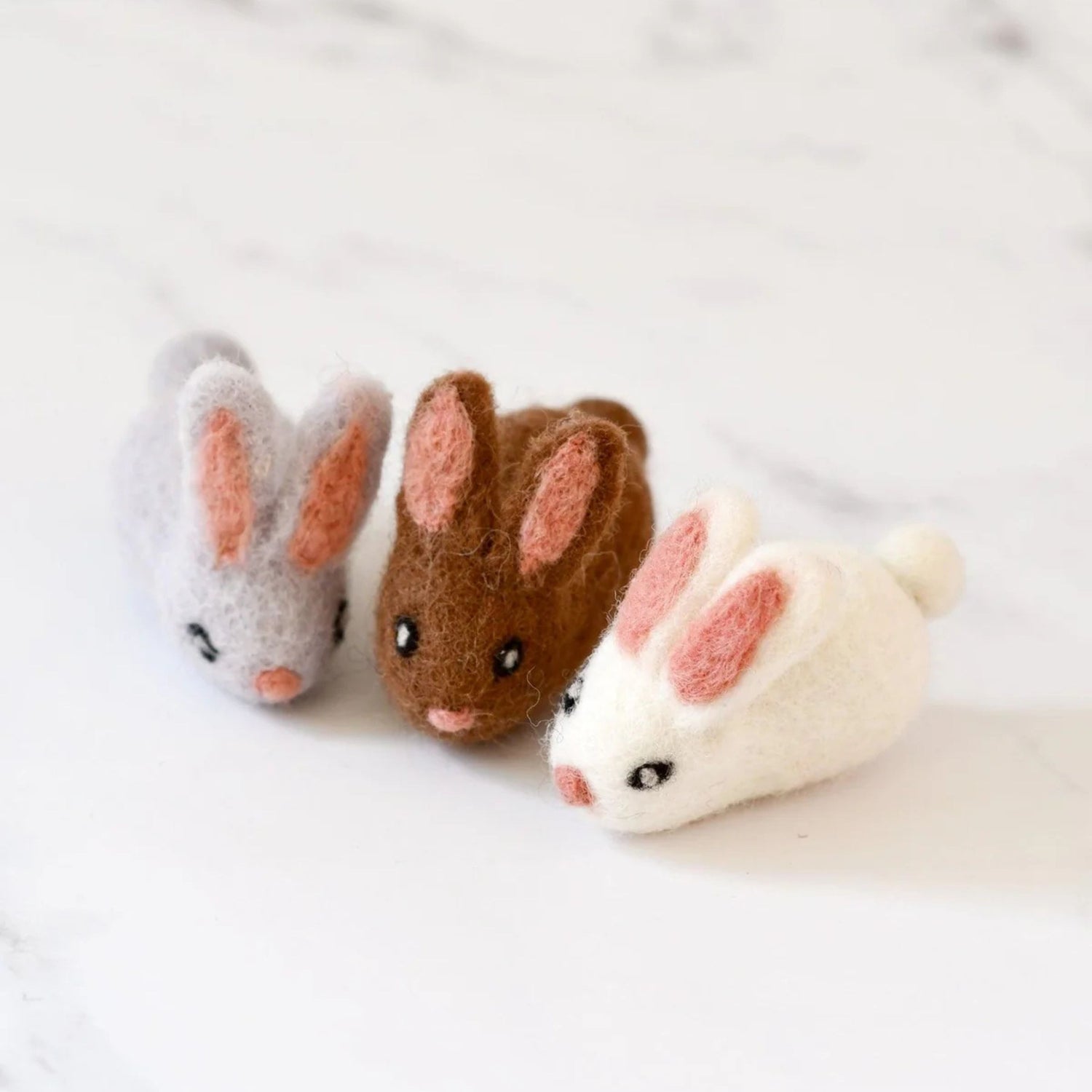 Felt Toy Rabbits (Set of 3)