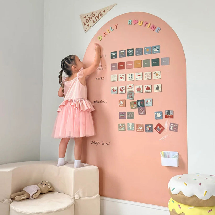 JUMBO Magic Playwall - Arch Magnetic Wall Decal (Blush)