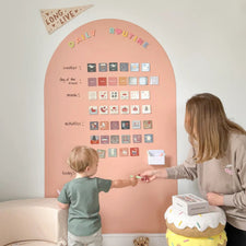 JUMBO Magic Playwall - Arch Magnetic Wall Decal (Blush)