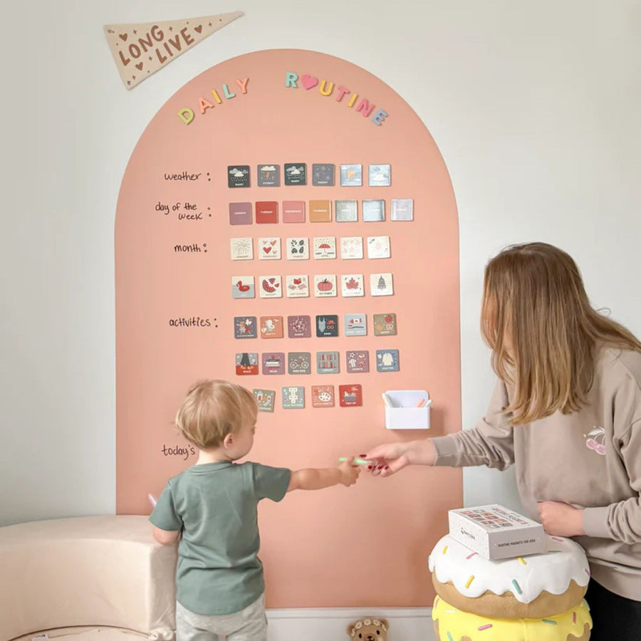 JUMBO Magic Playwall - Arch Magnetic Wall Decal (Blush)