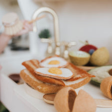 Felt Bacon and Eggs | Play Food Set