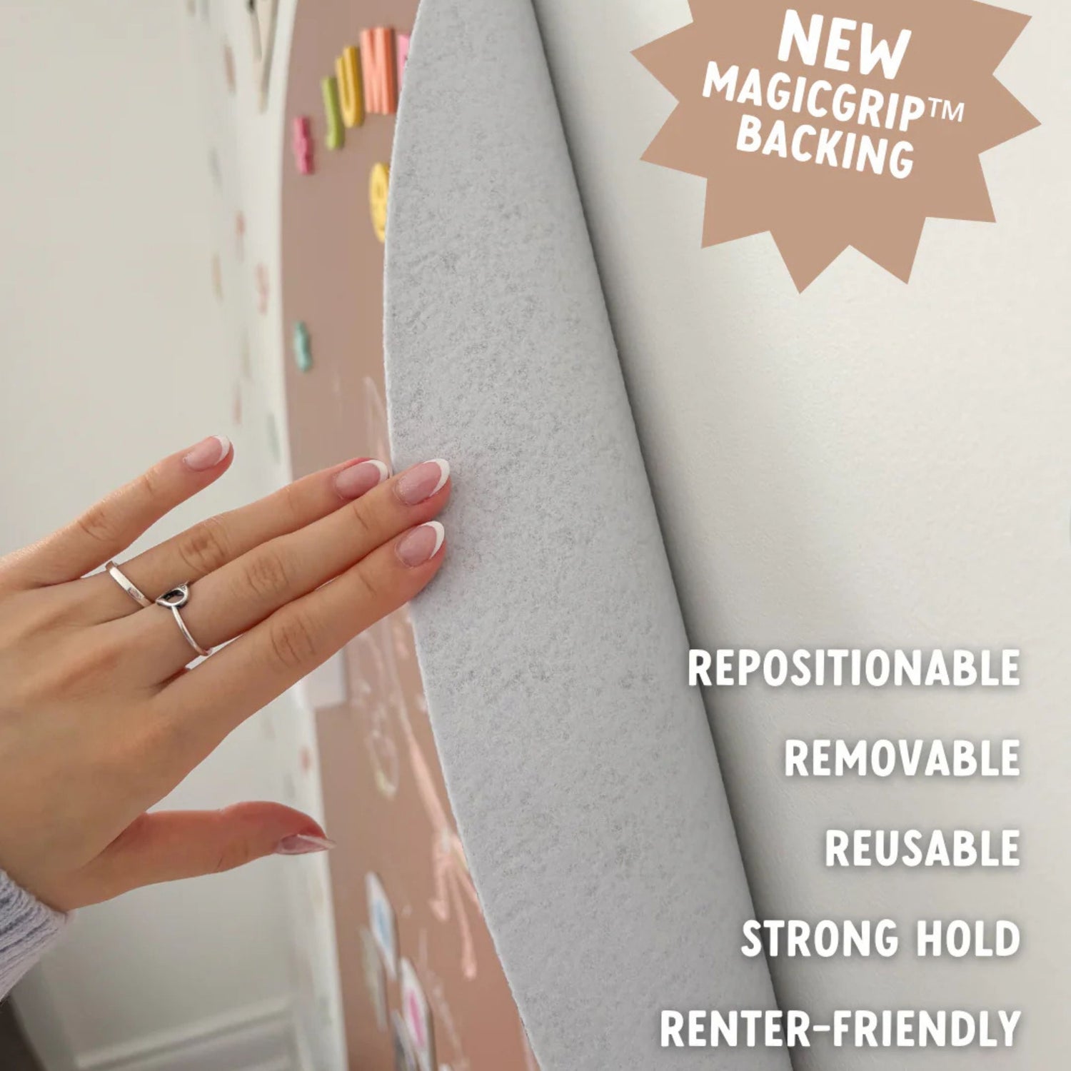JUMBO Magic Playwall - Arch Magnetic Wall Decal (Blush)