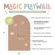 JUMBO Magic Playwall - Arch Magnetic Wall Decal (Blush)