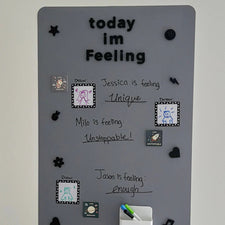 Magic Playwall - Rectangular Magnetic Wall Decal (Stone Grey)