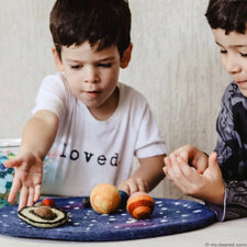 Felt Solar System Play Mat and Planets Set