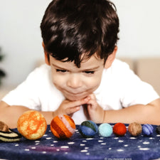Felt Solar System Play Mat and Planets Set