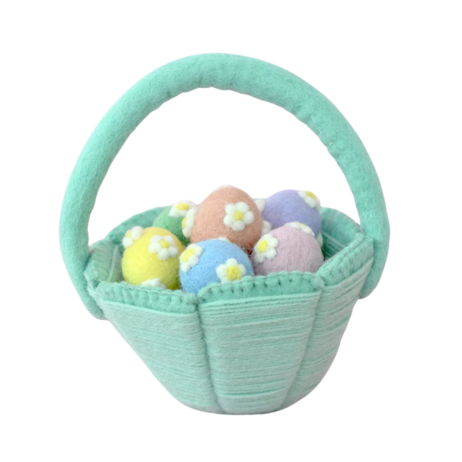 Petite Felt Easter Basket (Teal)