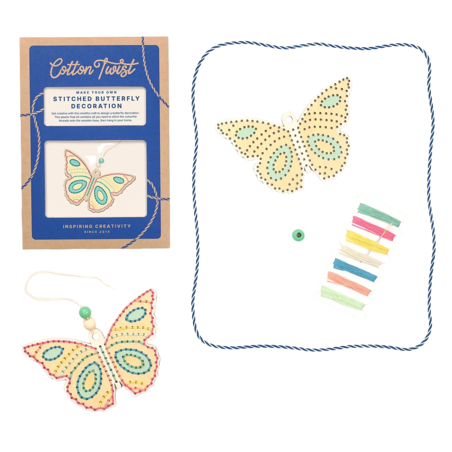 Make Your Own Stitched Butterfly Decoration Craft Kit (Butterfly)