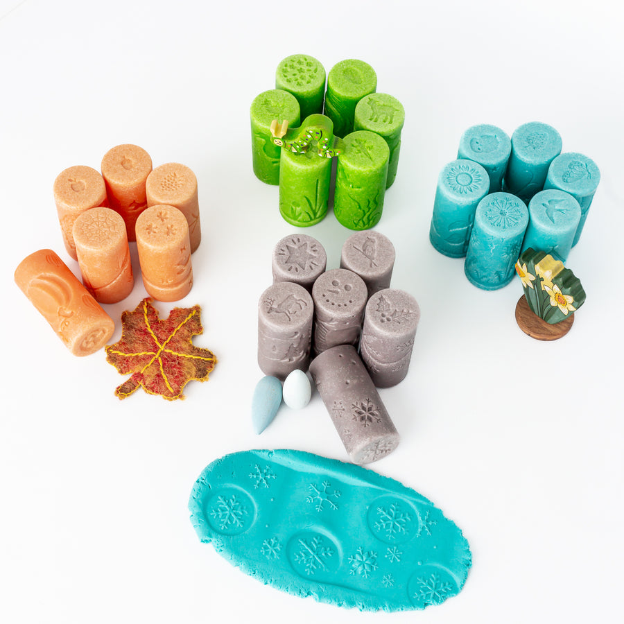 Play Dough Rollers & Stamp Set (Four Seasons)