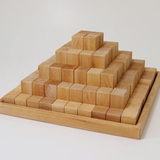 Grimm's Large Natural Stepped Pyramid Building Set