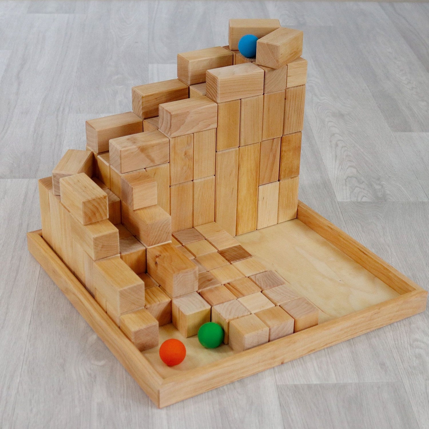 Grimm's Large Natural Stepped Pyramid Building Set
