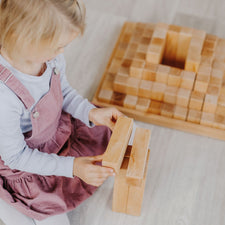 Grimm's Large Natural Stepped Pyramid Building Set