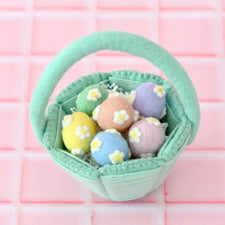 Petite Felt Easter Basket (Teal)