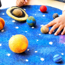 Felt Solar System Play Mat and Planets Set