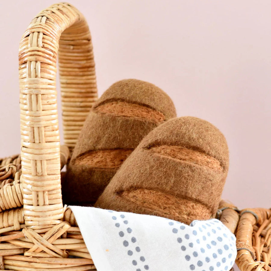 Felt Rye Bread Loaf | Play Food