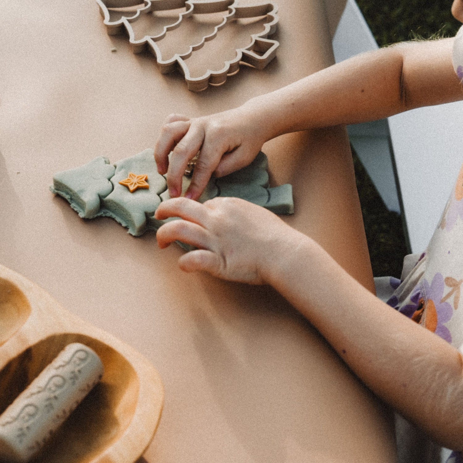 Christmas Tree Playdough Decorating Kit