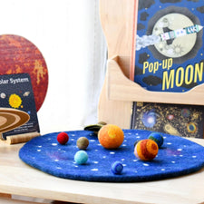 Felt Solar System Play Mat and Planets Set
