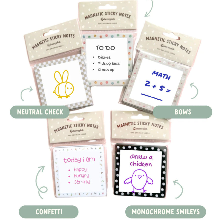 Magnetic Sticky Notes (Confetti)
