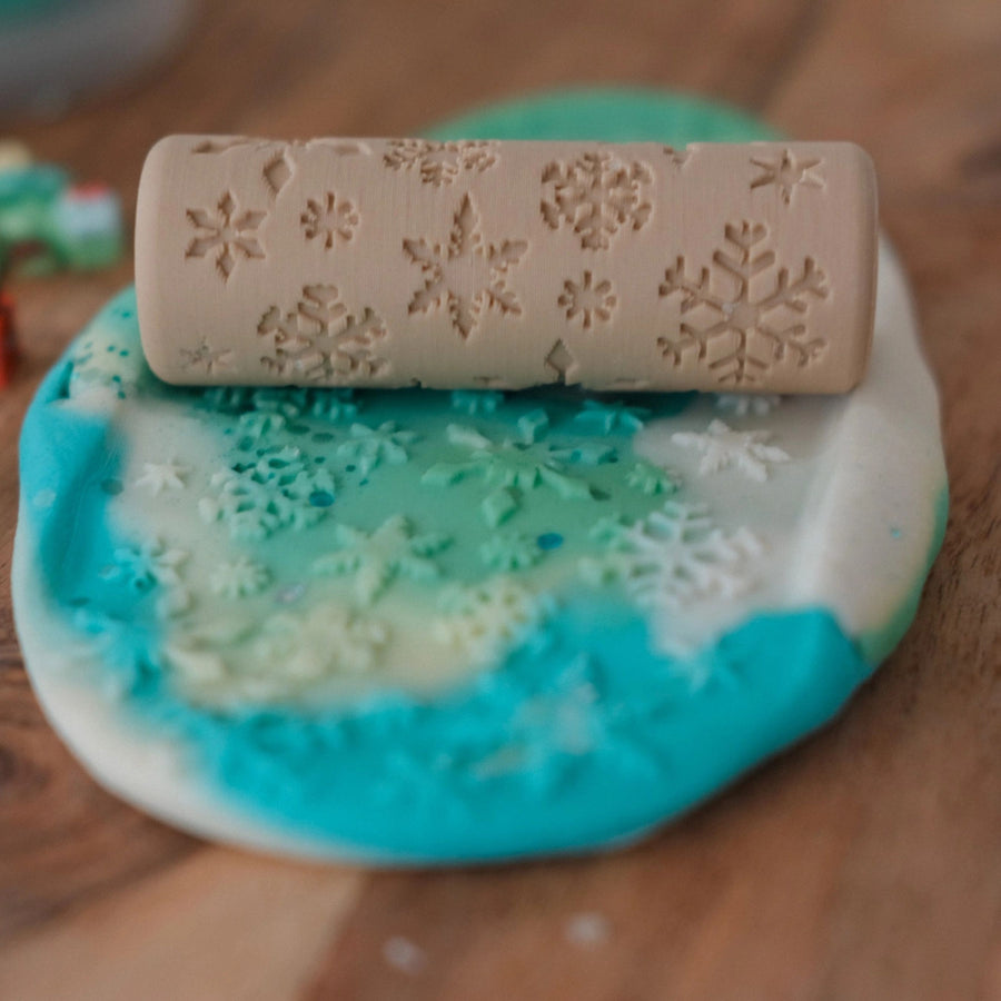Eco Playdough Roller (Snowflake)