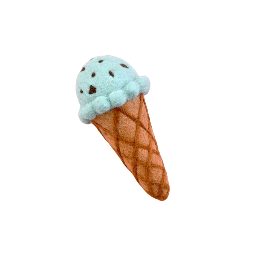 Felt Mint Chocolate Chip Ice Cream | Play Food