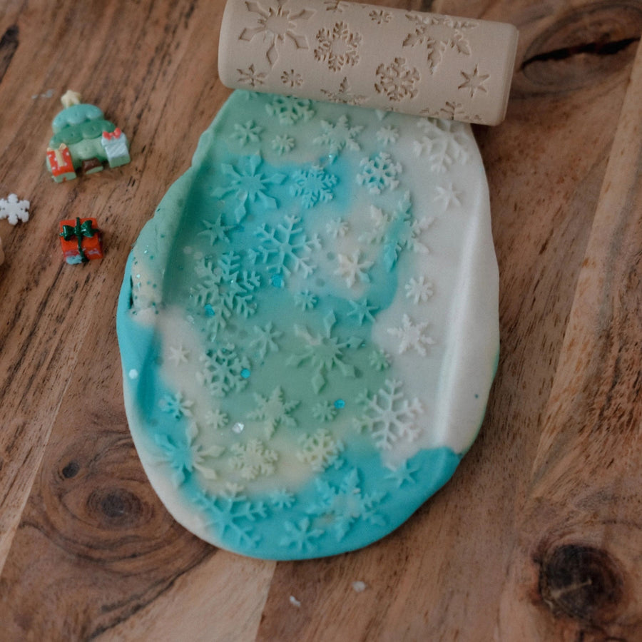 Eco Playdough Roller (Snowflake)