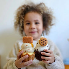 Felt Giant Biscoff Cupcake | Play Food