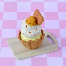 Felt Giant Biscoff Cupcake | Play Food