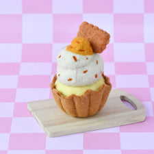 Felt Giant Biscoff Cupcake | Play Food