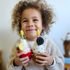 Felt Giant Oreo Cupcake with Candle | Play Food