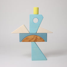 Grimm's Building Set Creative Puzzle (Boat, Blue)