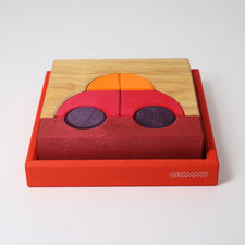 Grimm's Building Set Creative Puzzle (Car, Red)