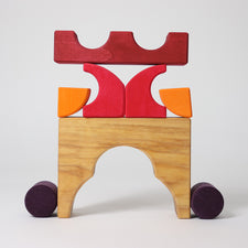 Grimm's Building Set Creative Puzzle (Car, Red)