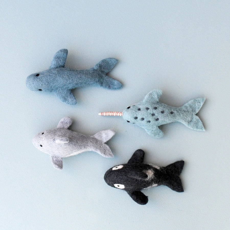 Felt Ocean Marine Animal Toys (Set of 4)