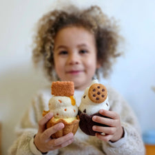 Felt Giant Cookies and Cream Cupcake | Play Food