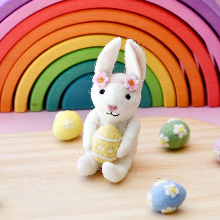Felt Rabbit with Easter Egg